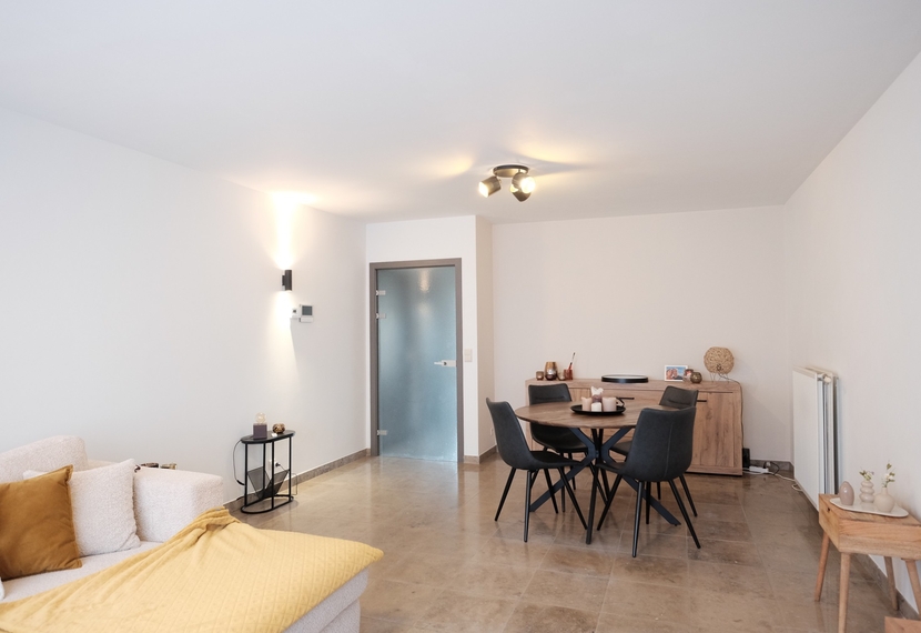 Gezellig gelijkvloers appartement met terras, tuintje en optionele garage