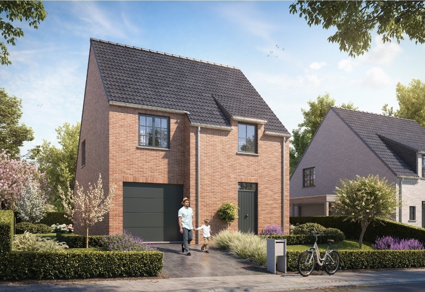 Energiezuinige alleenstaande nieuwbouwwoning met 3 slaapkamers in Hooglede