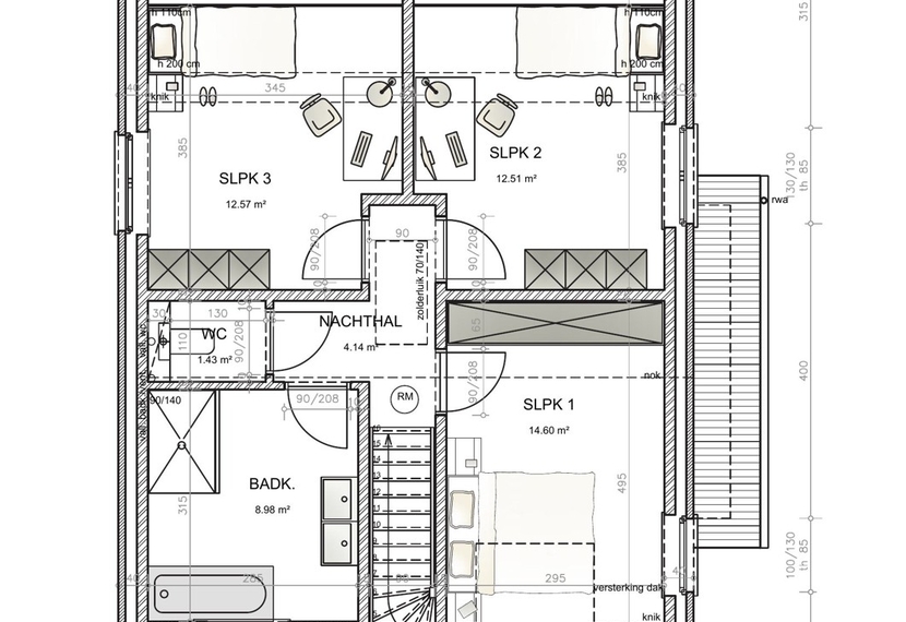 Energiezuinige alleenstaande nieuwbouwwoning met 3 slaapkamers in Hooglede